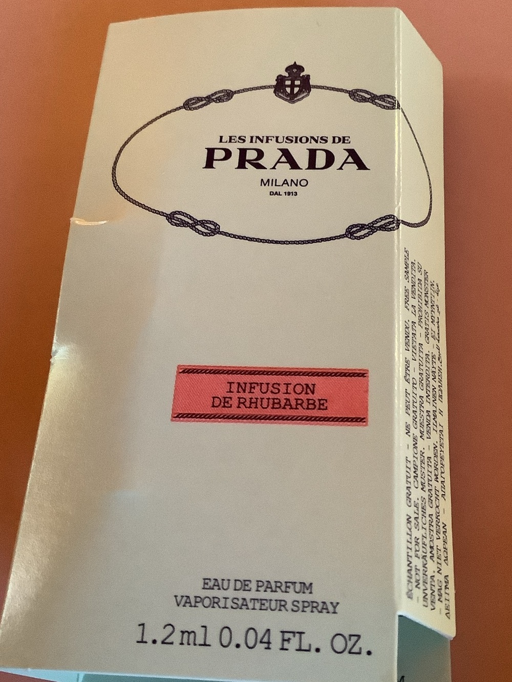 Prada White and Pink Infusion de Rhubarbe Sample